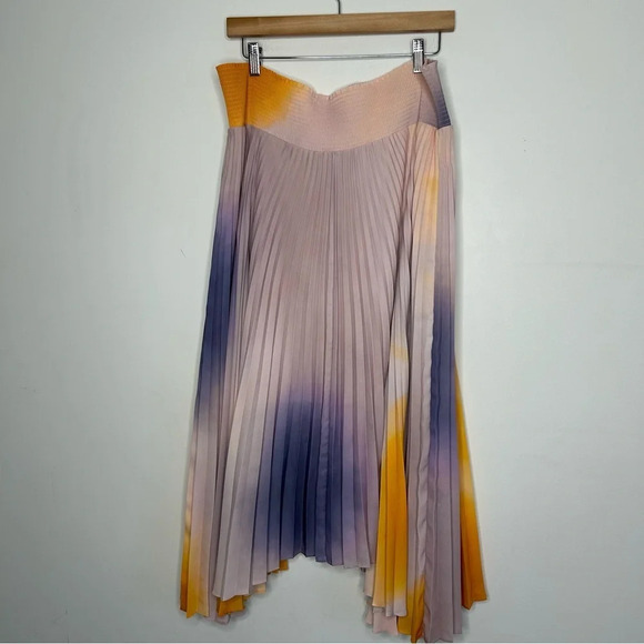 A.L.C. Sonali Ombré Midi Skirt Pleated Pastel‎ Women’s XL 14 Taylor Swift Lover - Picture 10 of 14